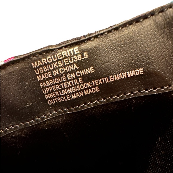 JustFab Floral Embroidered Marguerite Boho Bootie Boot Size 8 - Picture 4 of 4